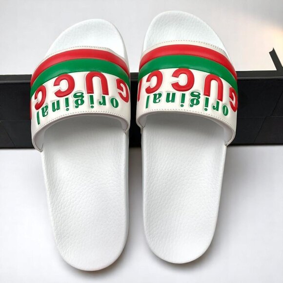 NIB Gucci Original Gucci Slide Sandals Size 8 - Picture 3 of 13